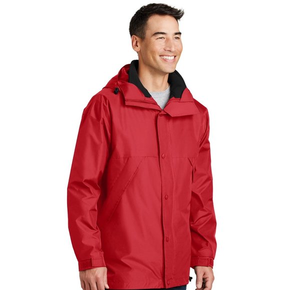 Port Authority 3in1 Jacket. J777 - Red/Black - Picture 4 of 5